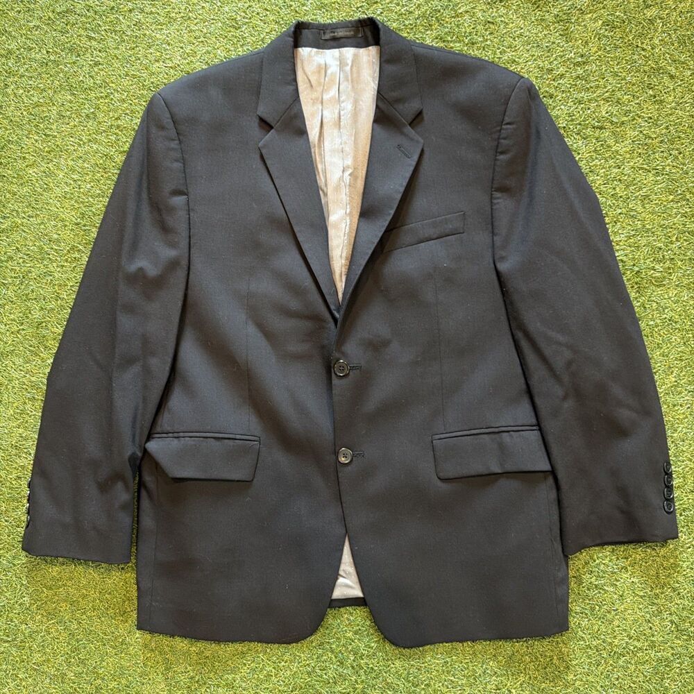 Calvin Klein Men’s 42 S Slim-Fit Black Wool Sport Coat Blazer Macy’s Store